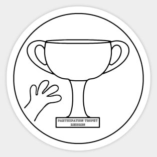 Participation Trophy Records Sticker